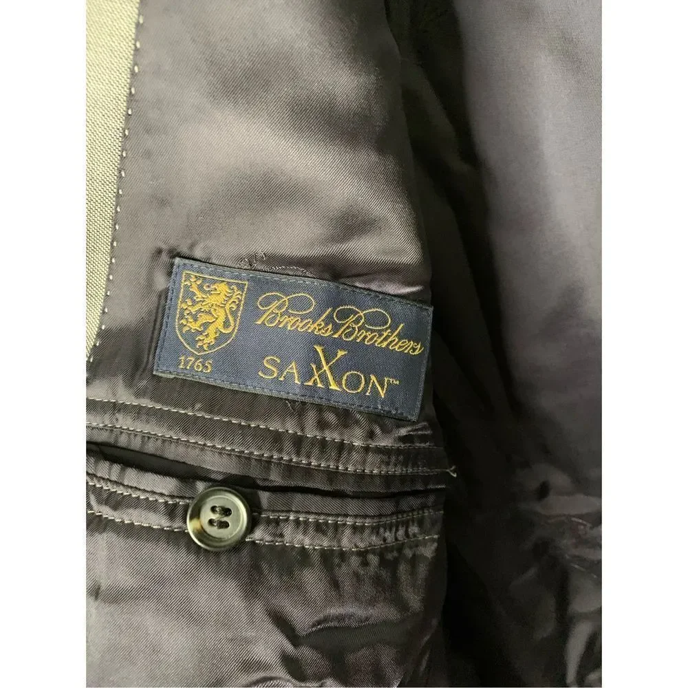 Brooks Brothers Saxxon blazer gray men's size regular 44R/W38